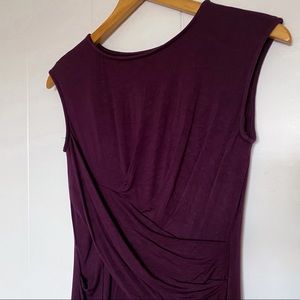 Stretchy Drape Front Office Dress